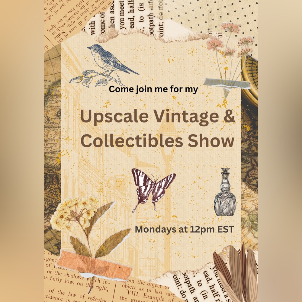 Live Show Listing! Upscale Vintage and collectibles show!